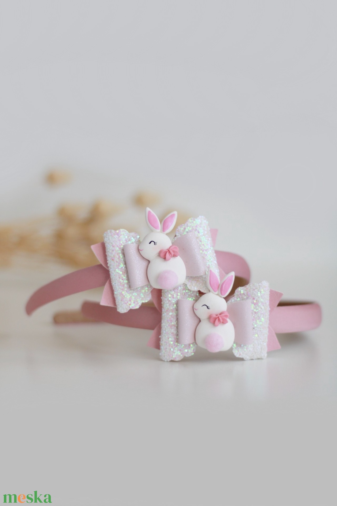 Nyuszis gyerek hajráf - ruha & divat - hajdísz & hajcsat - hajráf & hajpánt - Meska.hu