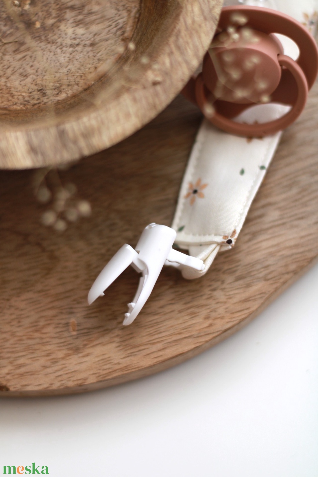 Tavaszi mintás cumilánc - baba - mama - baba játékok - cumilánc - Meska.hu