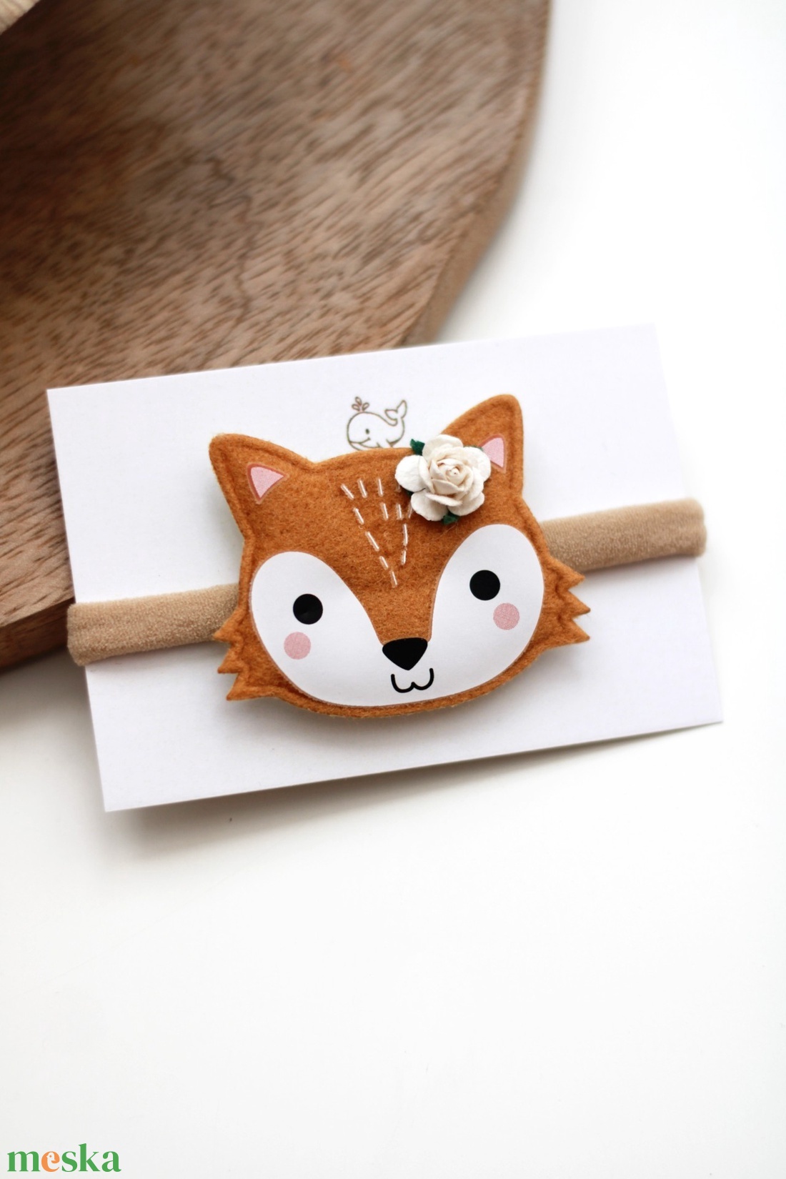 Rókás elasztikus babapánt - ruha & divat - hajdísz & hajcsat - hajráf & hajpánt - Meska.hu