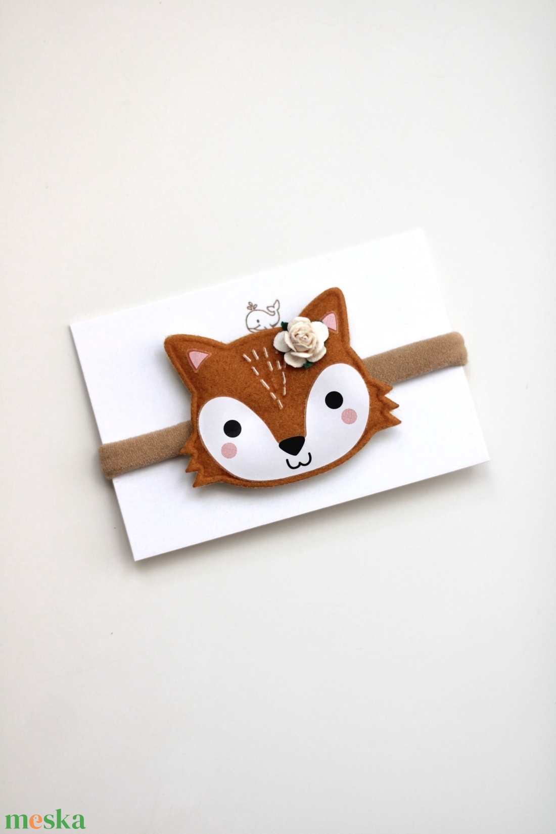 Rókás elasztikus babapánt - ruha & divat - hajdísz & hajcsat - hajráf & hajpánt - Meska.hu