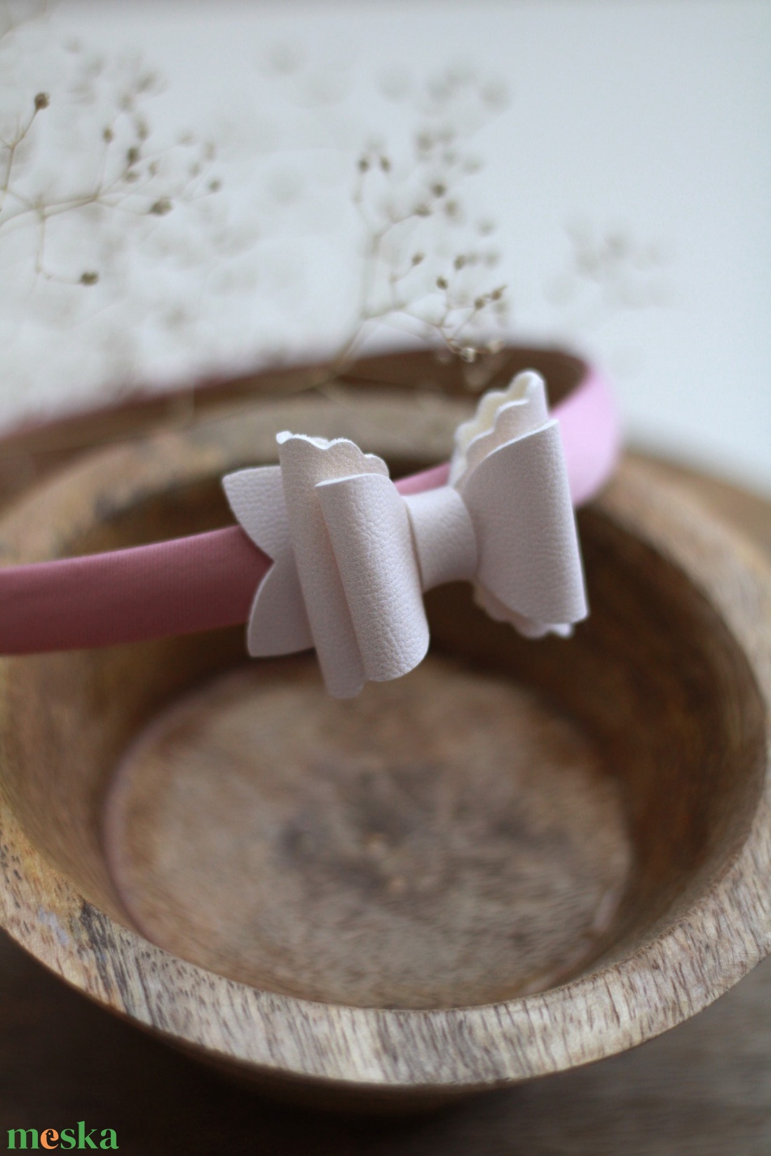 Világos rózsaszín hajráf  Mariannak - ruha & divat - hajdísz & hajcsat - hajráf & hajpánt - Meska.hu