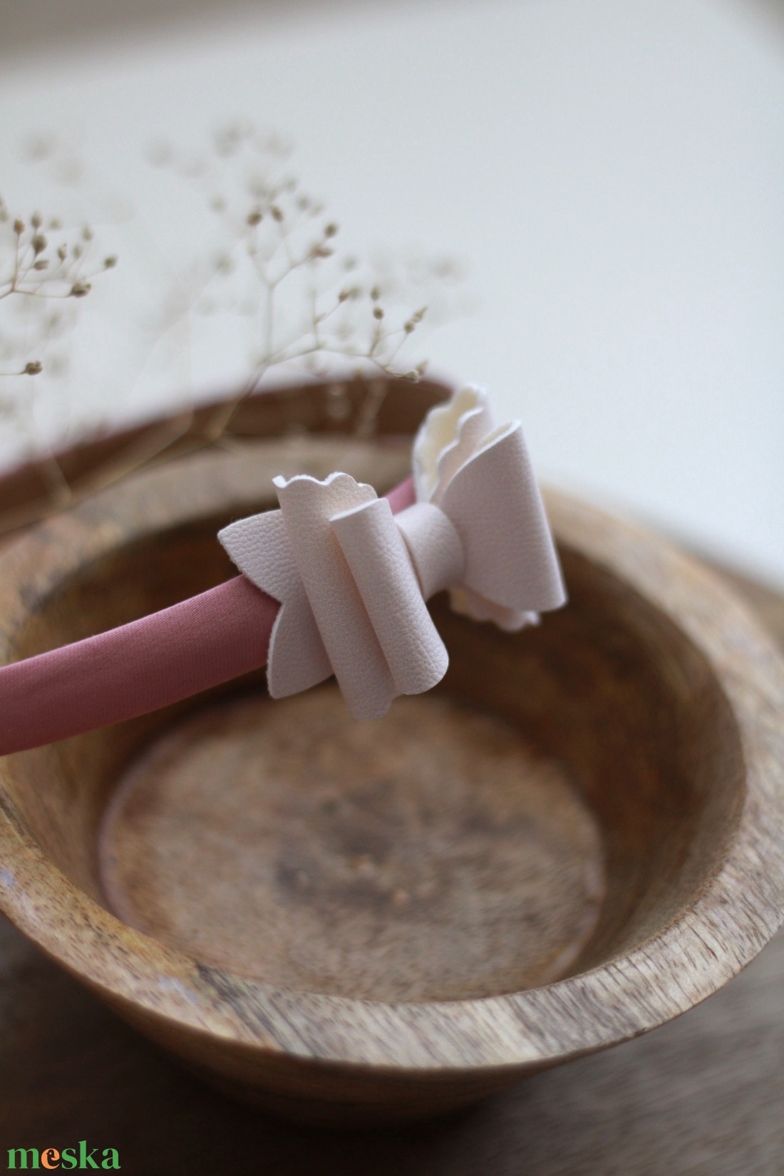 Világos rózsaszín hajráf  Mariannak - ruha & divat - hajdísz & hajcsat - hajráf & hajpánt - Meska.hu