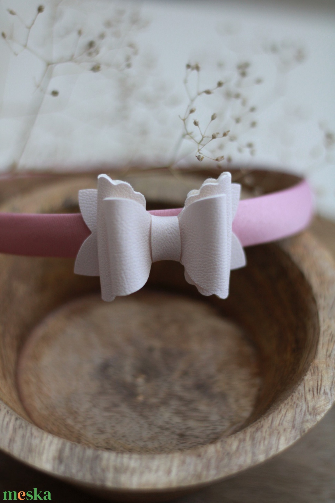 Világos rózsaszín hajráf  Mariannak - ruha & divat - hajdísz & hajcsat - hajráf & hajpánt - Meska.hu