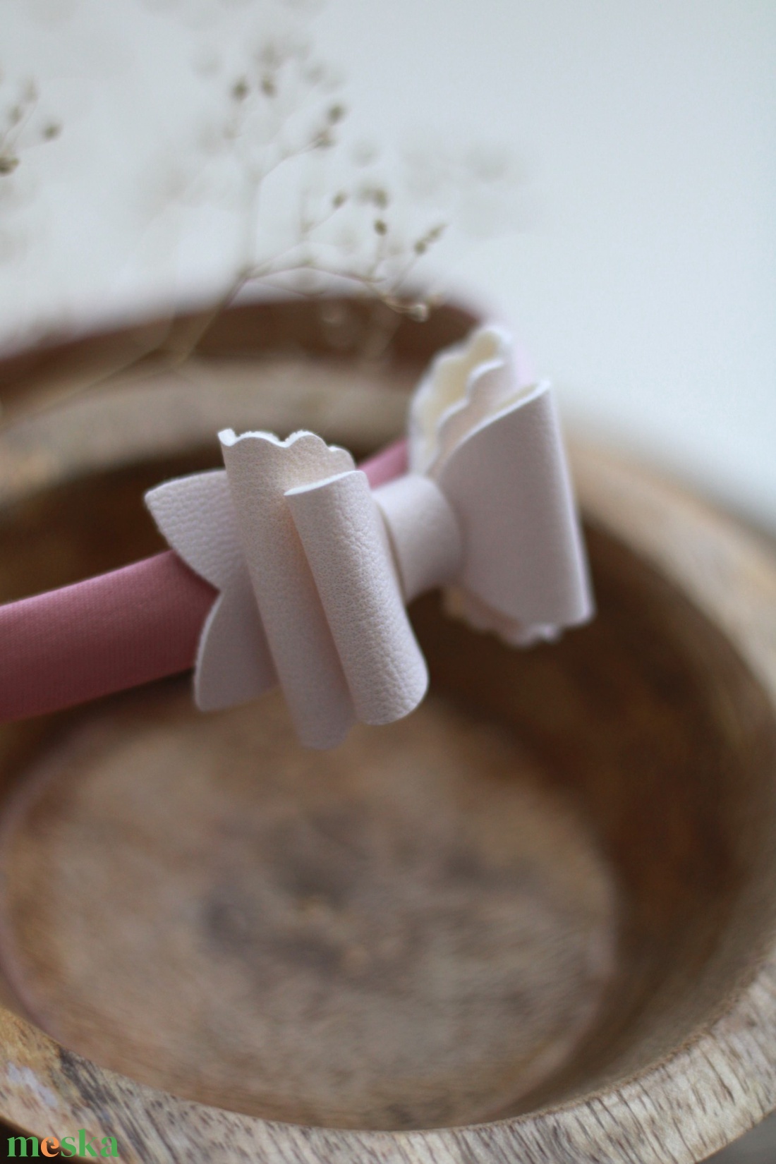 Világos rózsaszín hajráf  Mariannak - ruha & divat - hajdísz & hajcsat - hajráf & hajpánt - Meska.hu