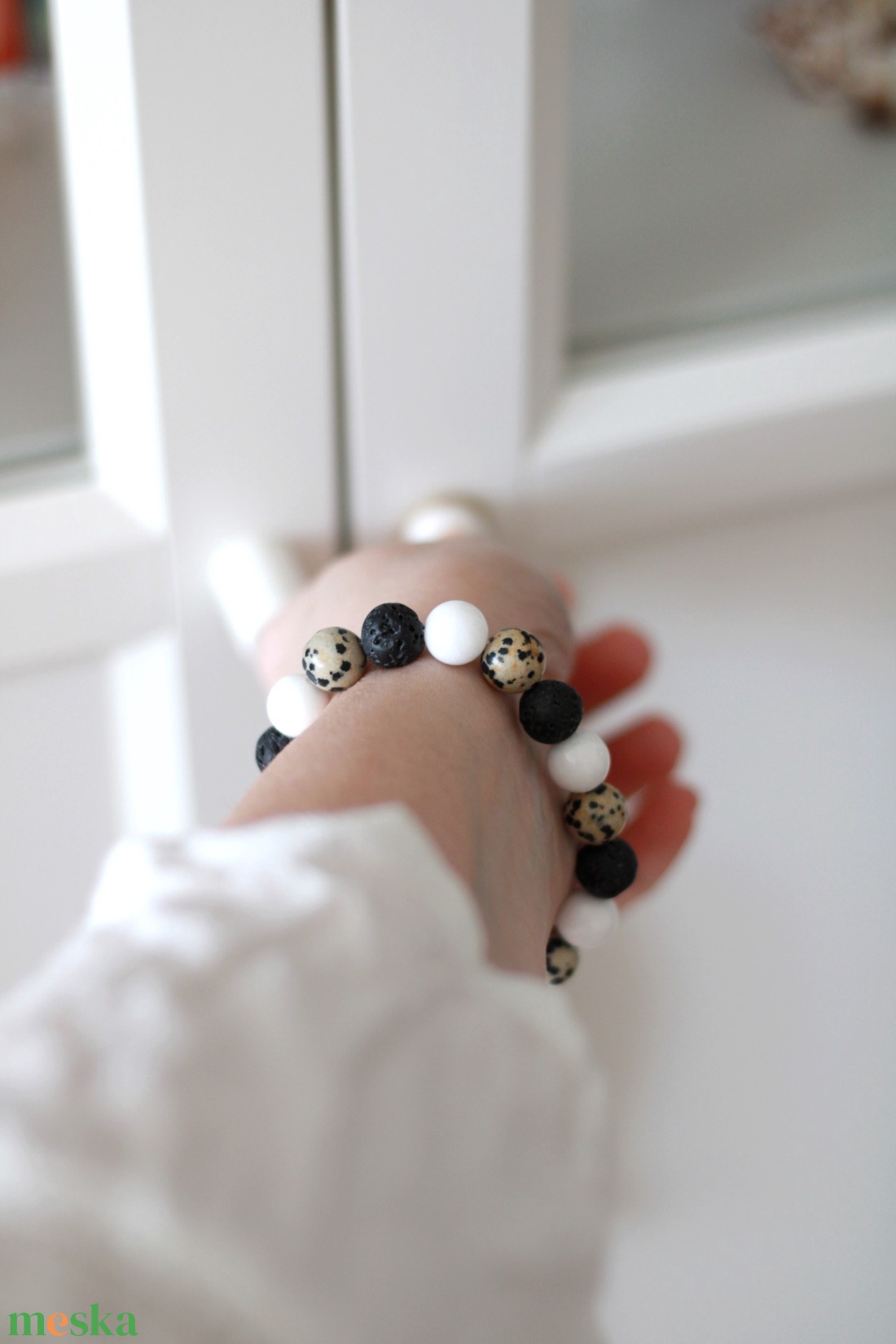 Érezd jól magad karkötő 10mm - ékszer - karkötő - ásványkarkötő - Meska.hu