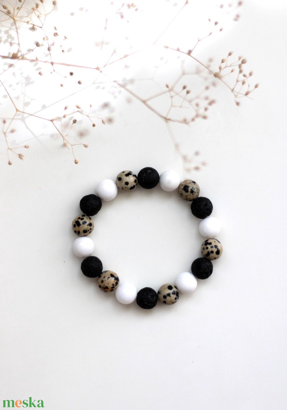 Érezd jól magad karkötő 10mm - ékszer - karkötő - ásványkarkötő - Meska.hu