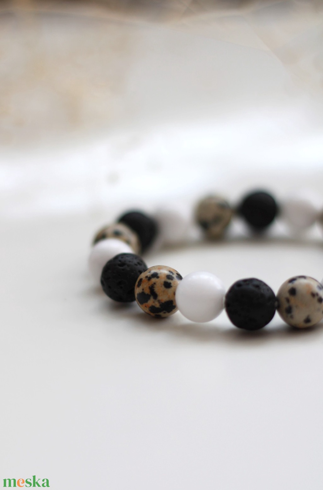 Érezd jól magad karkötő 10mm - ékszer - karkötő - ásványkarkötő - Meska.hu