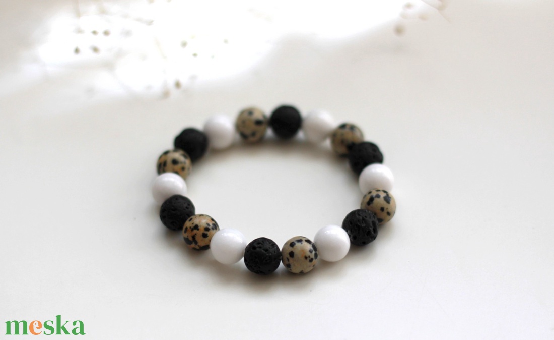 Érezd jól magad karkötő 10mm - ékszer - karkötő - ásványkarkötő - Meska.hu