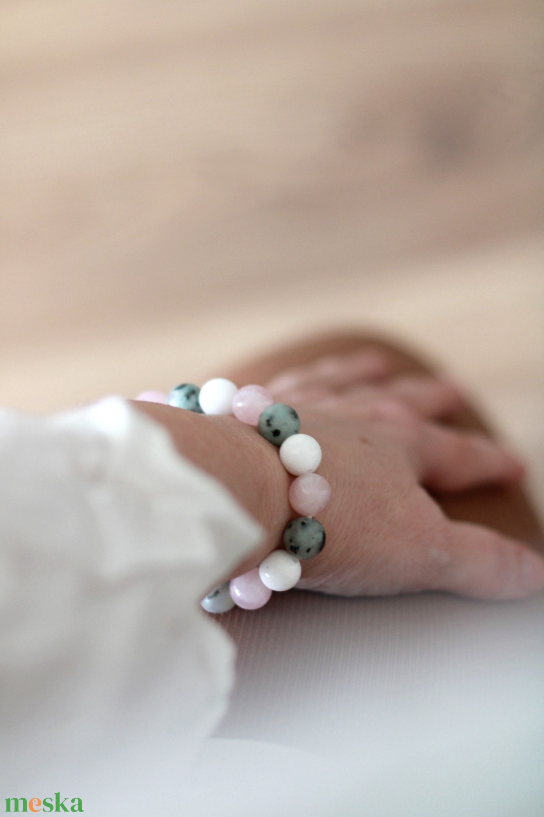 Érzelmi harmónia karkötő 10mm - ékszer - karkötő - ásványkarkötő - Meska.hu