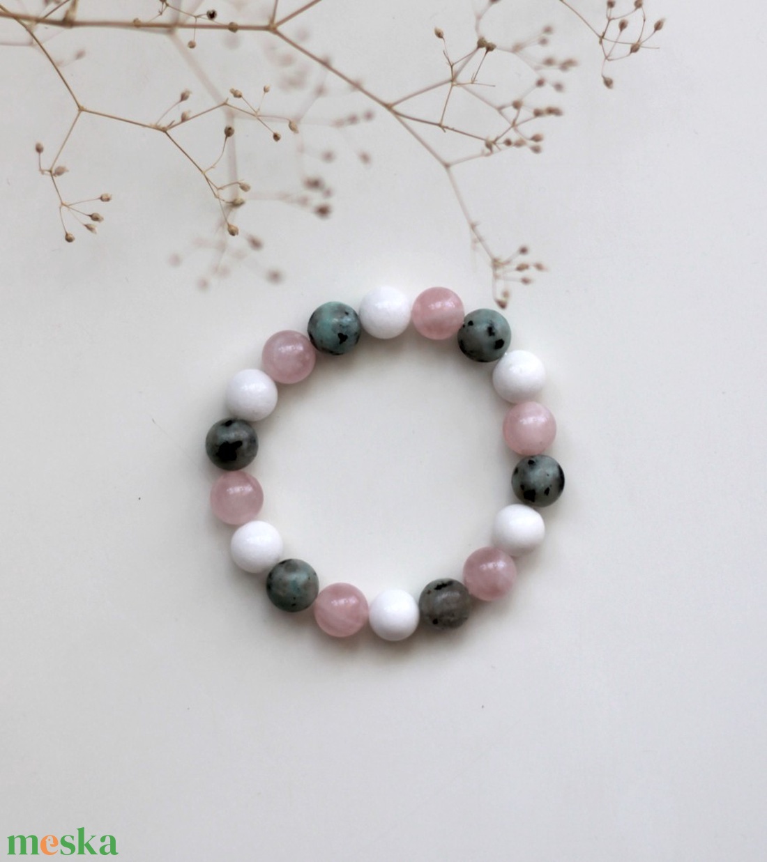 Érzelmi harmónia karkötő 10mm - ékszer - karkötő - ásványkarkötő - Meska.hu