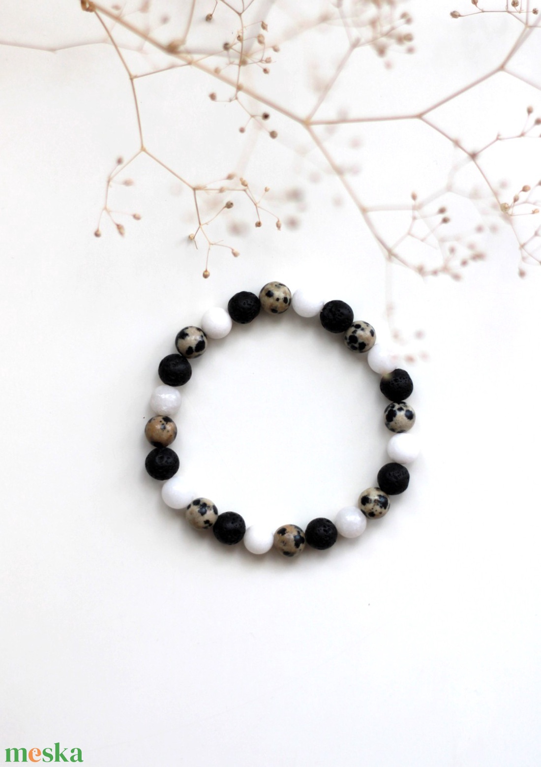 Érezd jól magad karkötő 8mm - ékszer - karkötő - ásványkarkötő - Meska.hu