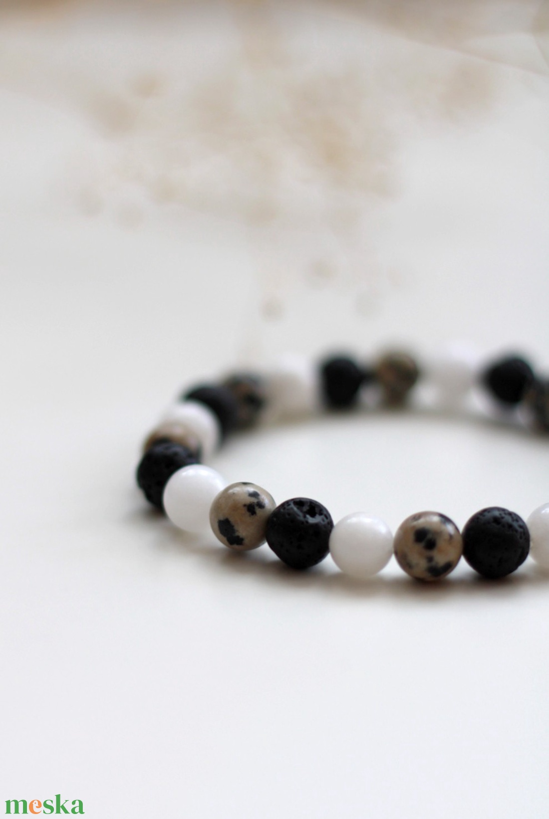 Érezd jól magad karkötő 8mm - ékszer - karkötő - ásványkarkötő - Meska.hu