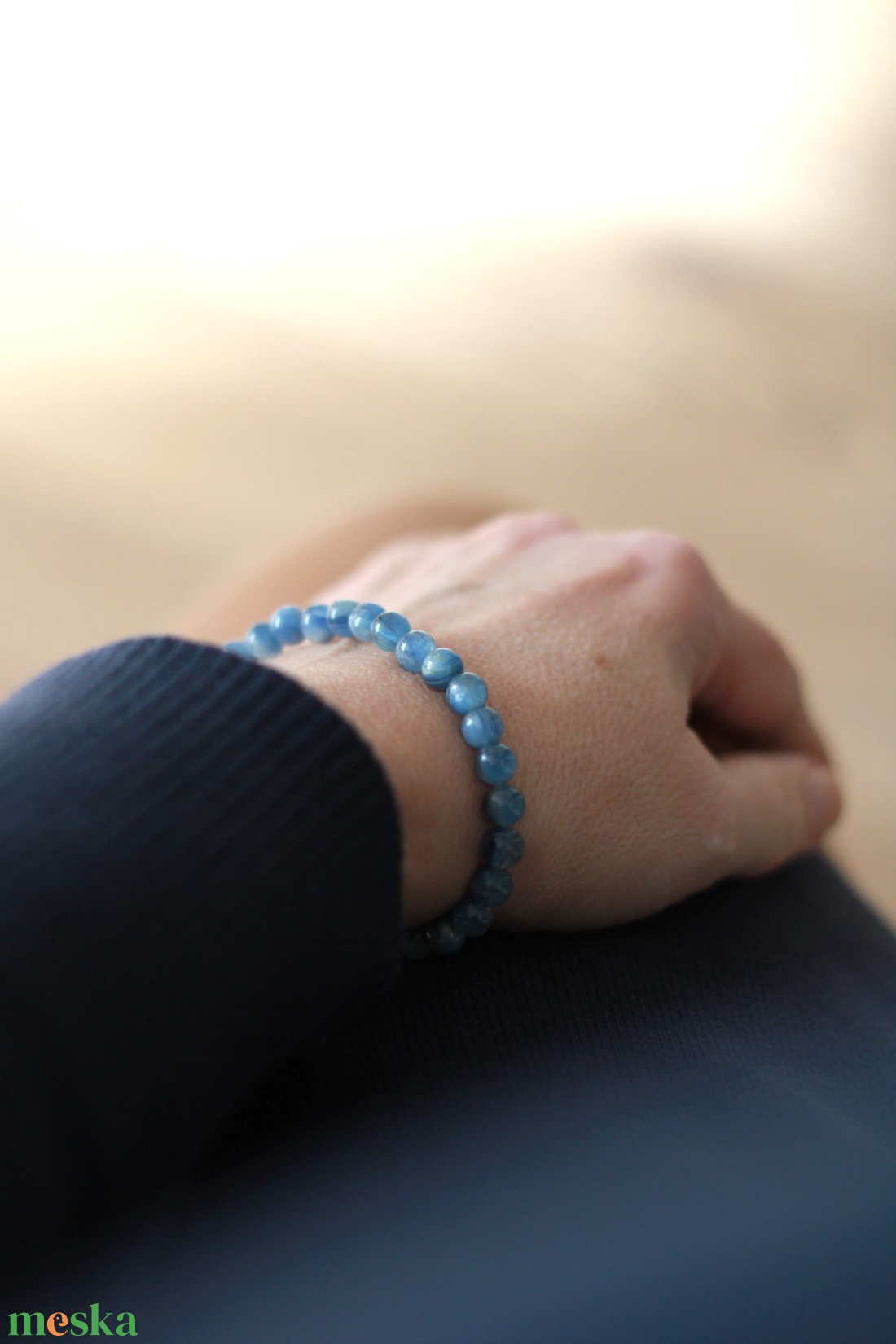 Kianit nyugalom karkötő 6mm - ékszer - karkötő - ásványkarkötő - Meska.hu