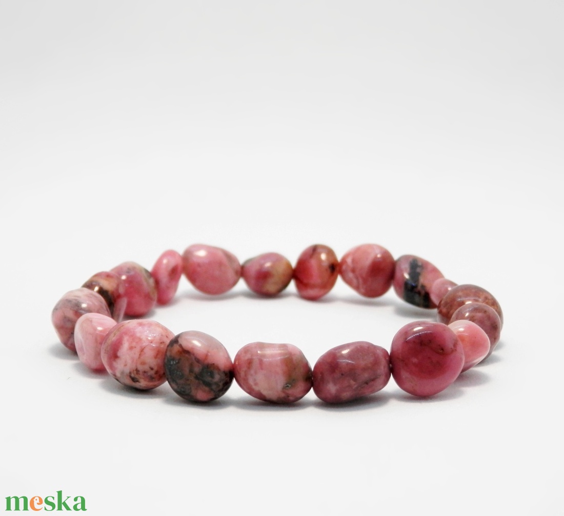 Rodonit karkötő - ékszer - karkötő - gyöngyös karkötő - Meska.hu