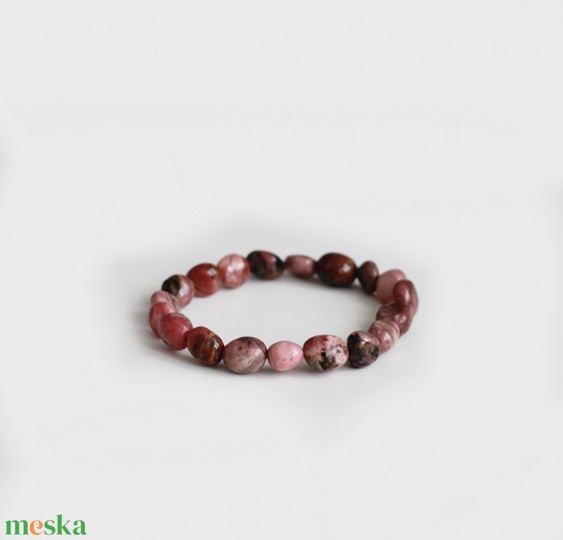 Rodonit karkötő - ékszer - karkötő - gyöngyös karkötő - Meska.hu