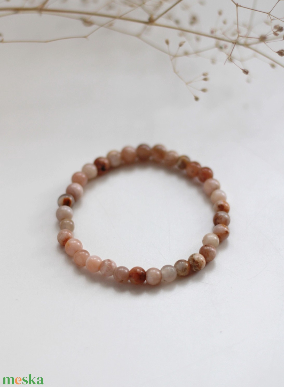 Védelmező napkő karkötő - ékszer - karkötő - gyöngyös karkötő - Meska.hu