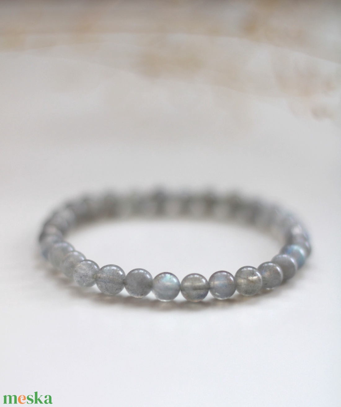 Védelmező labradorit karkötő - ékszer - karkötő - gyöngyös karkötő - Meska.hu