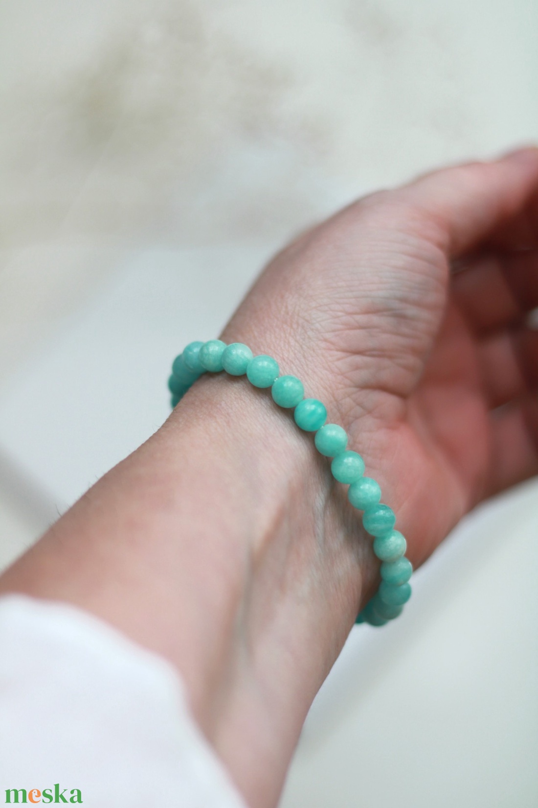 Életöröm amazonit karkötő - ékszer - karkötő - gyöngyös karkötő - Meska.hu
