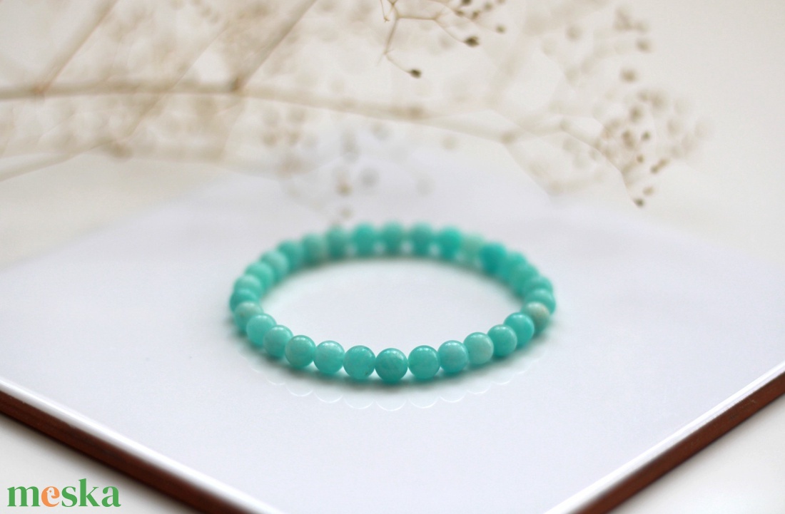 Életöröm amazonit karkötő - ékszer - karkötő - gyöngyös karkötő - Meska.hu