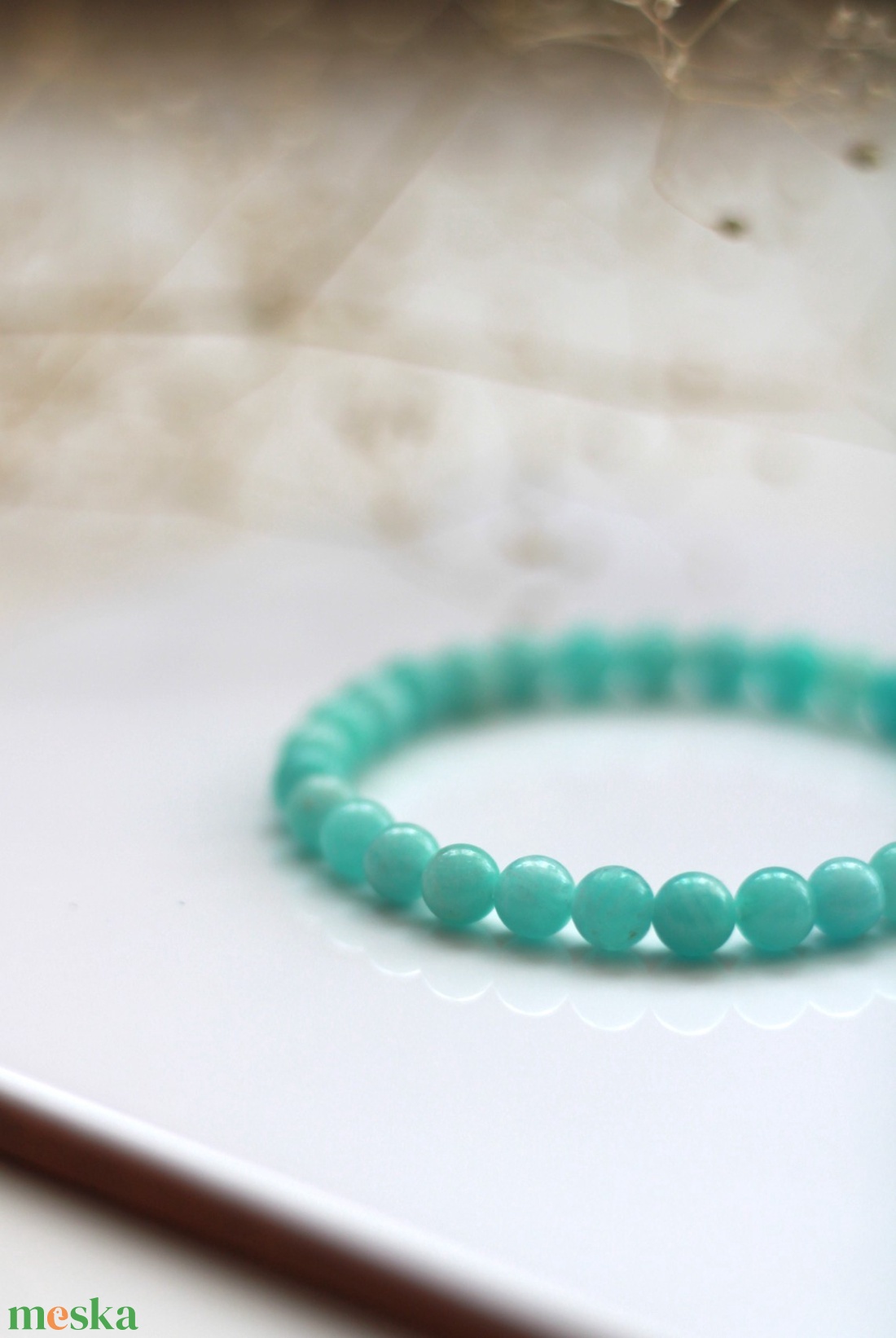 Életöröm amazonit karkötő - ékszer - karkötő - gyöngyös karkötő - Meska.hu