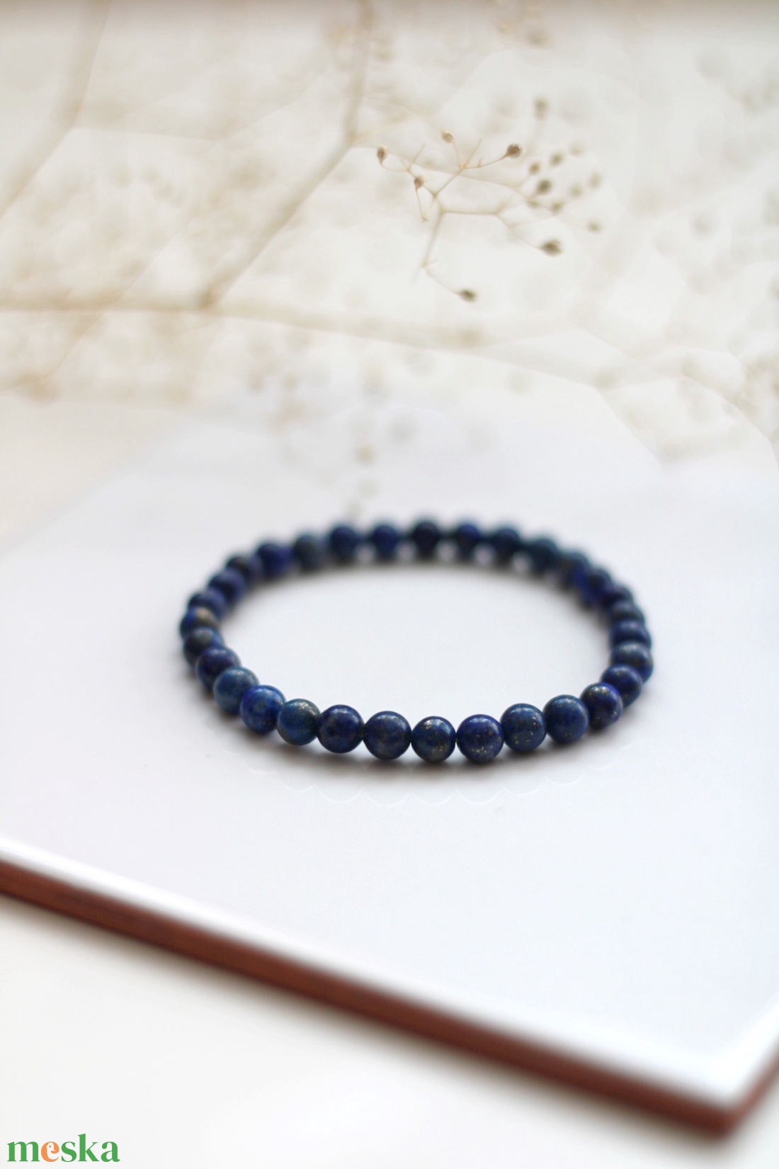 A torokcsakra támogatója lazurit karkötő - ékszer - karkötő - gyöngyös karkötő - Meska.hu