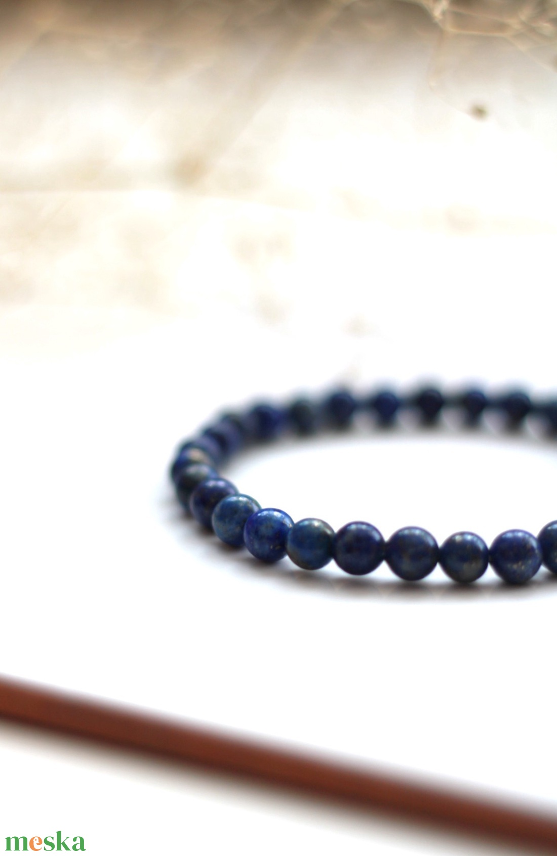 A torokcsakra támogatója lazurit karkötő - ékszer - karkötő - gyöngyös karkötő - Meska.hu