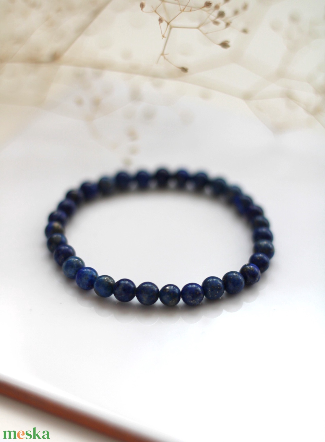 A torokcsakra támogatója lazurit karkötő - ékszer - karkötő - gyöngyös karkötő - Meska.hu