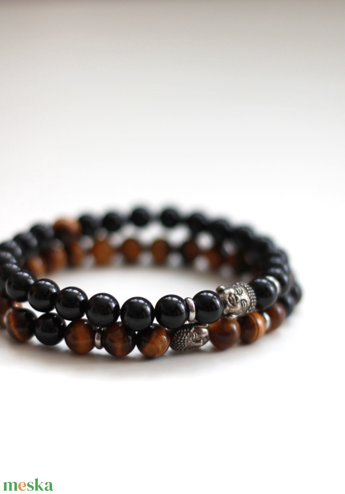 Védelmező férfi ásvány karkötő - ékszer - karkötő - ásványkarkötő - Meska.hu