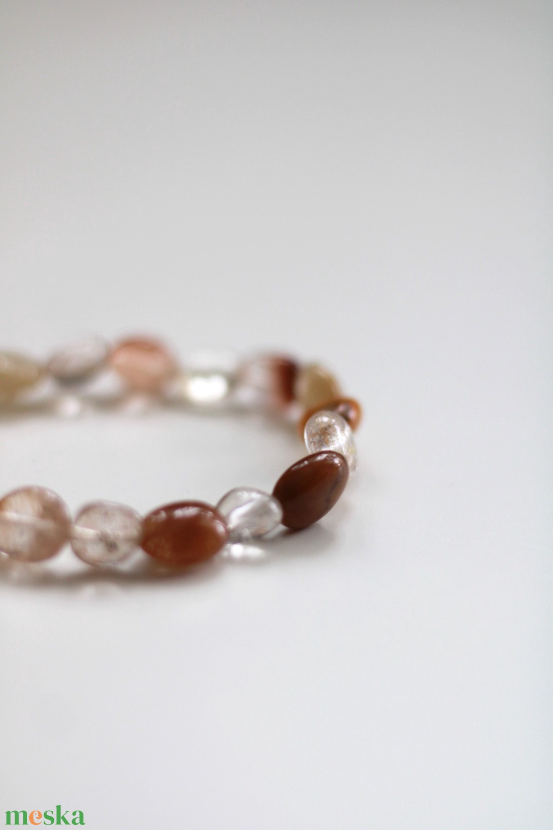 Maradj egyensúlyban rutil kvarc karkötő - ékszer - karkötő - gyöngyös karkötő - Meska.hu