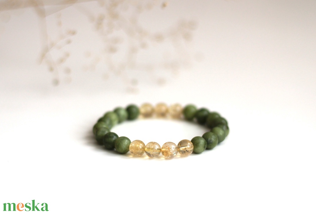 Női erő, öröm és bőség ásvány karkötő - ékszer - karkötő - ásványkarkötő - Meska.hu