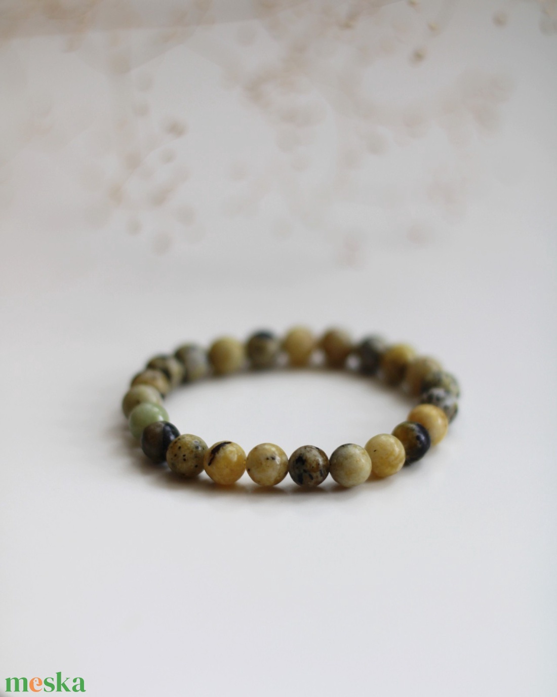 Szerpentin ásványkarkötő - ékszer - karkötő - ásványkarkötő - Meska.hu