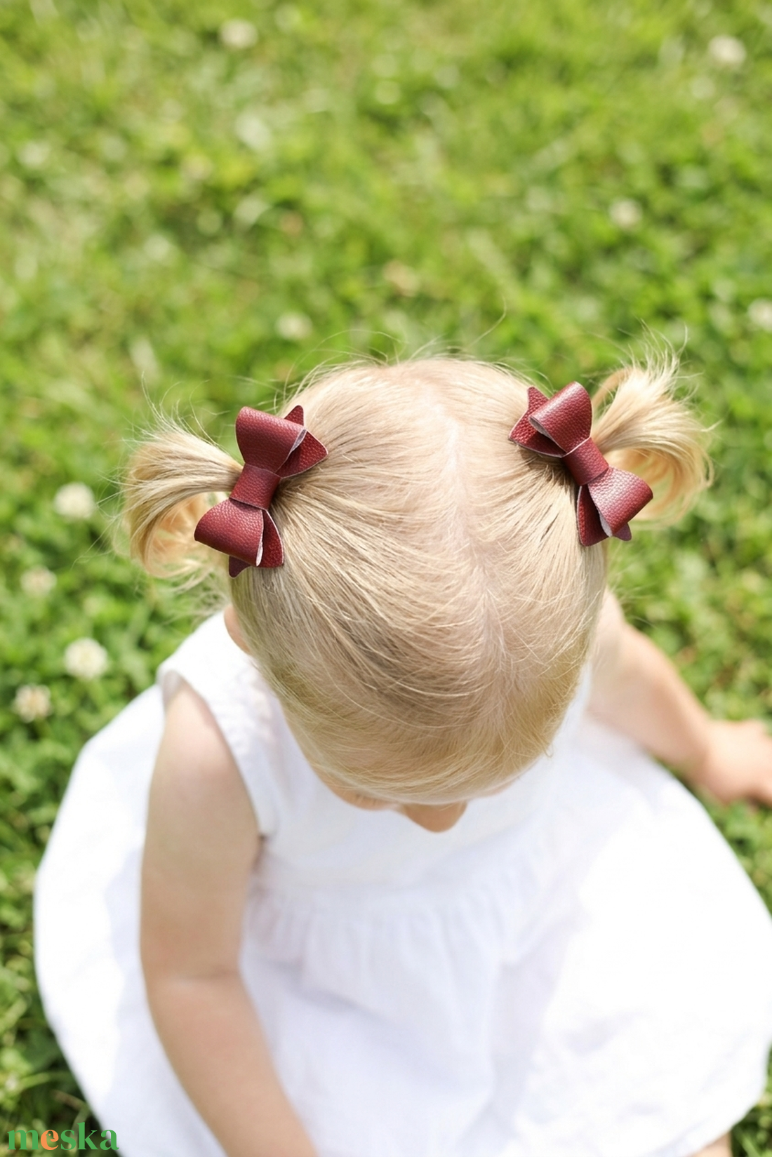 Bordó mini hajcsat, hajcsat - ruha & divat - hajdísz & hajcsat - hajcsat & hajtű - Meska.hu