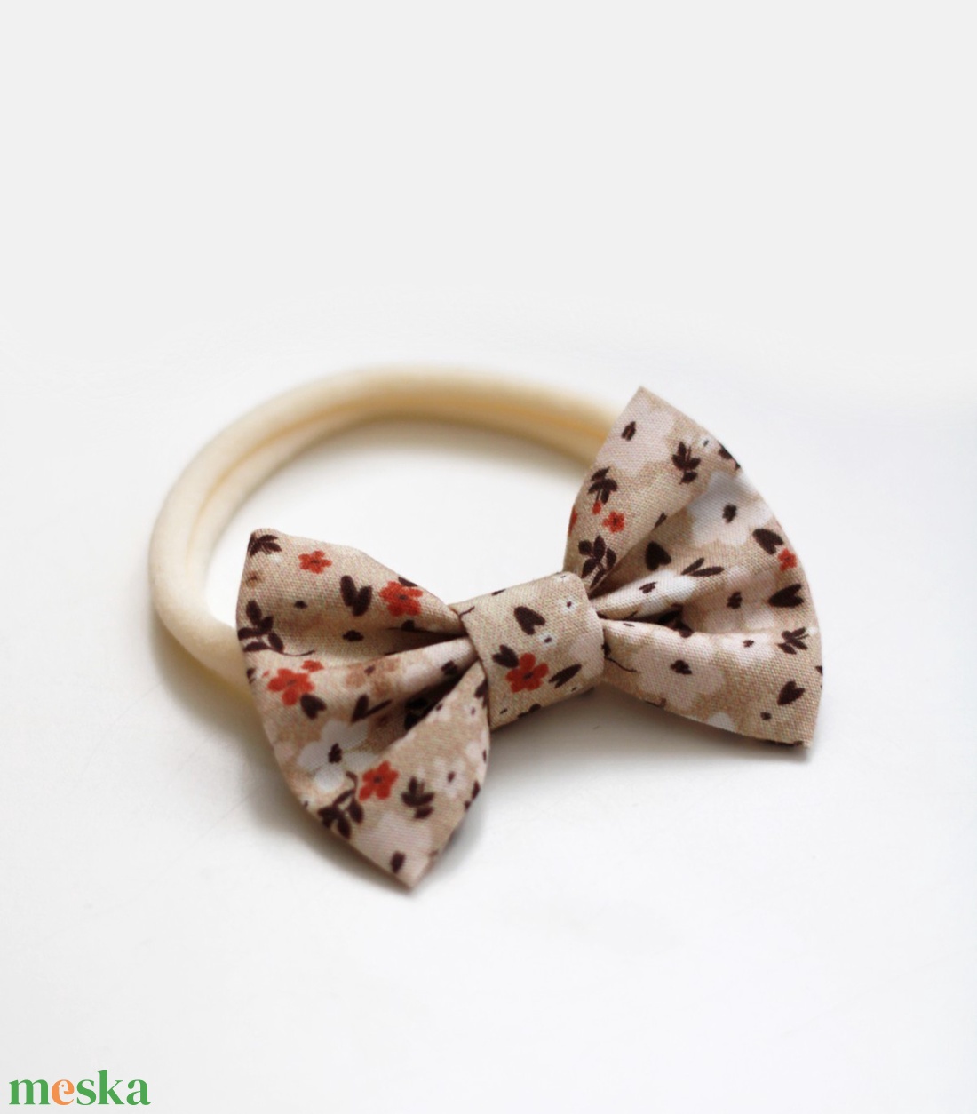 Natural floral midi elasztikus fejpánt - ruha & divat - hajdísz & hajcsat - hajráf & hajpánt - Meska.hu