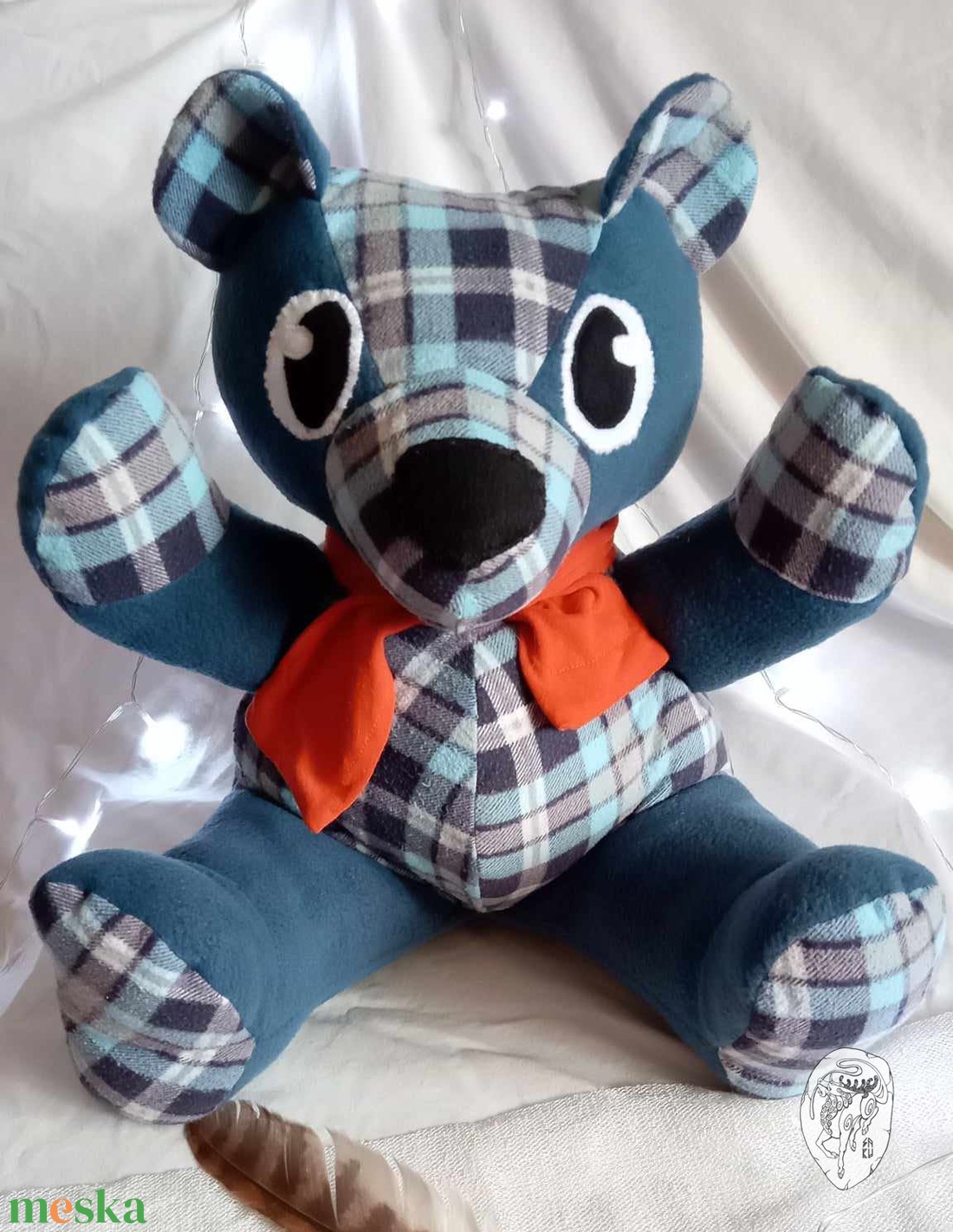 Nagy kék maci - játék & sport - plüssállat & játékfigura - maci - Meska.hu