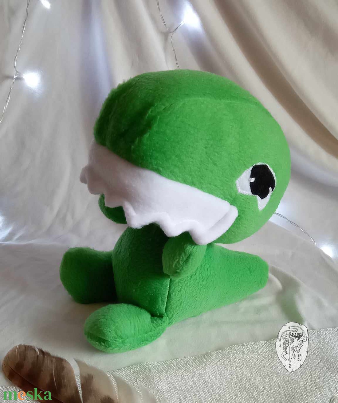 Zöld t-rex - játék & sport - plüssállat & játékfigura - plüss dínók - Meska.hu