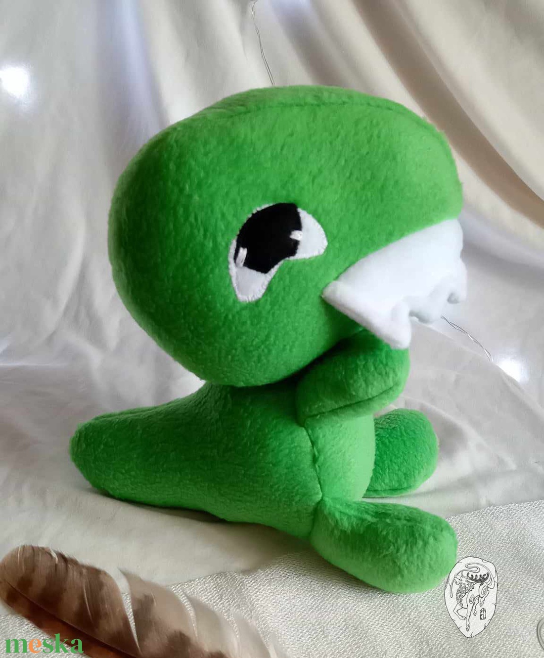 Zöld t-rex - játék & sport - plüssállat & játékfigura - plüss dínók - Meska.hu