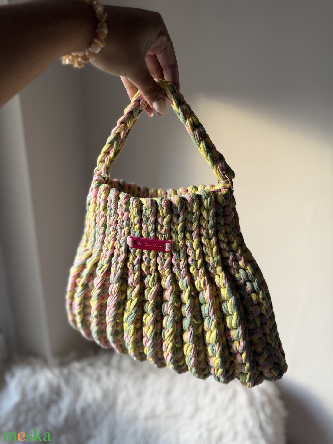 Horgolt Candy Bag - táska & tok - kézitáska & válltáska - kézitáska - Meska.hu