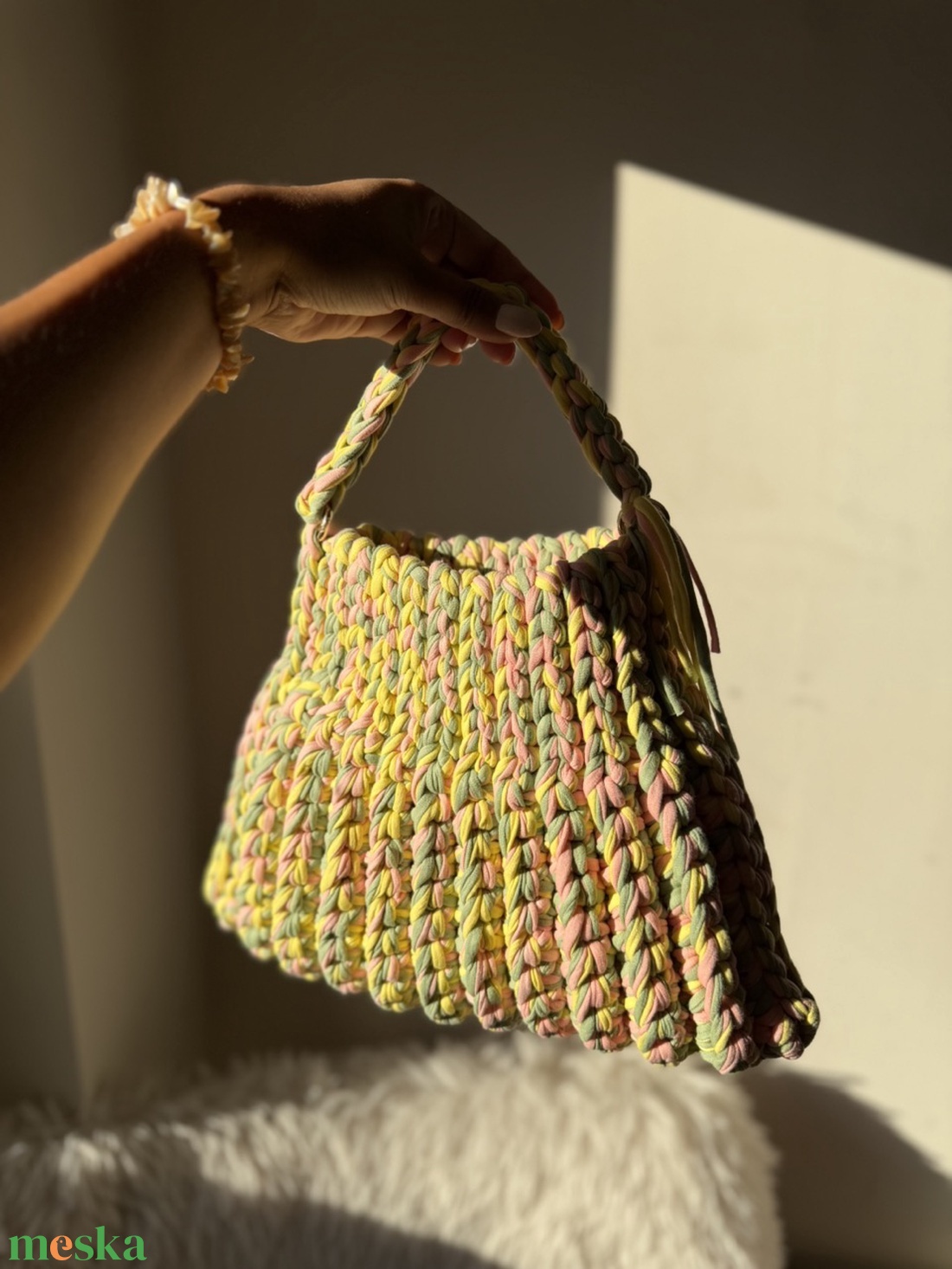 Horgolt Candy Bag - táska & tok - kézitáska & válltáska - kézitáska - Meska.hu
