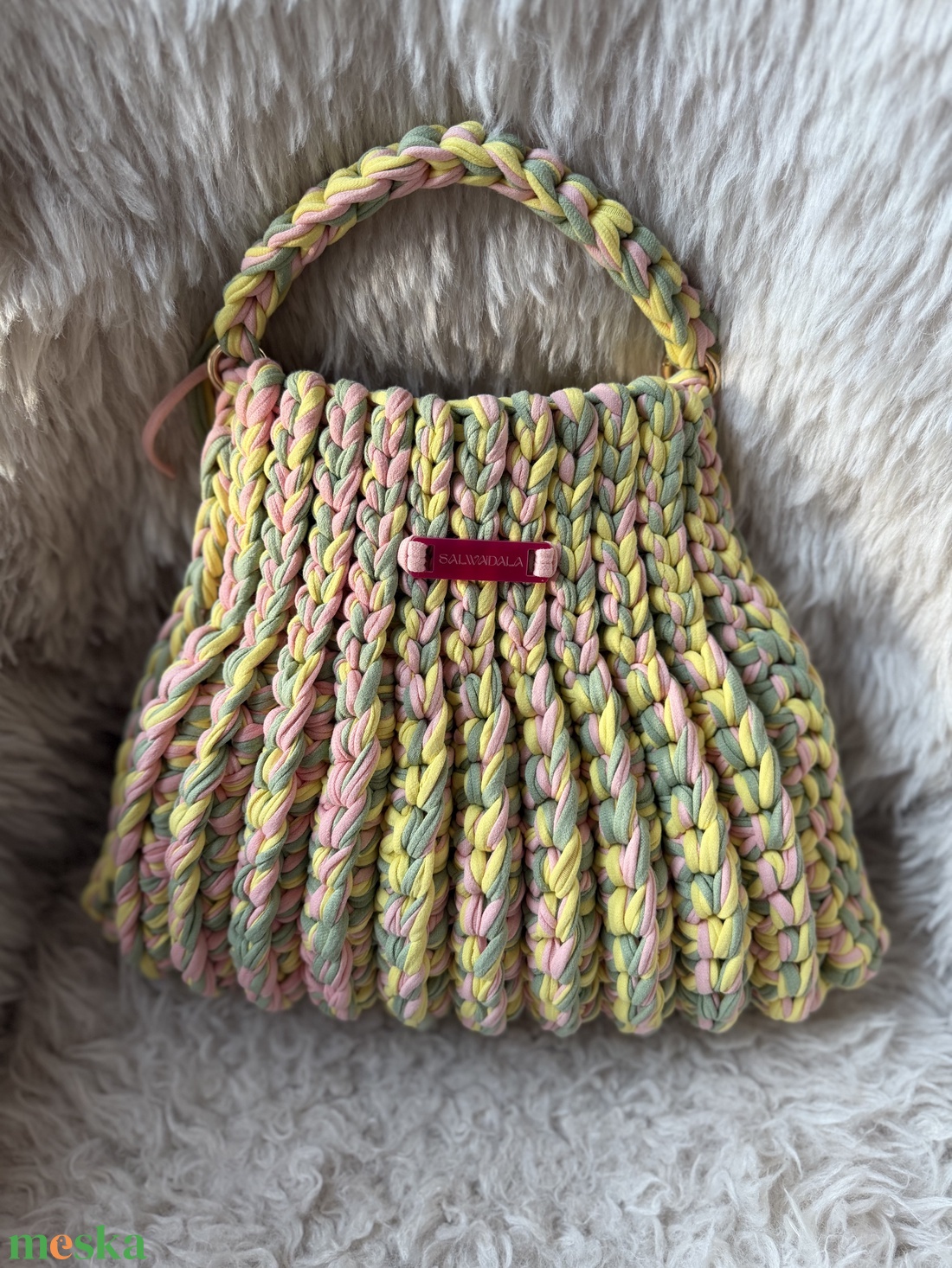 Horgolt Candy Bag - táska & tok - kézitáska & válltáska - kézitáska - Meska.hu