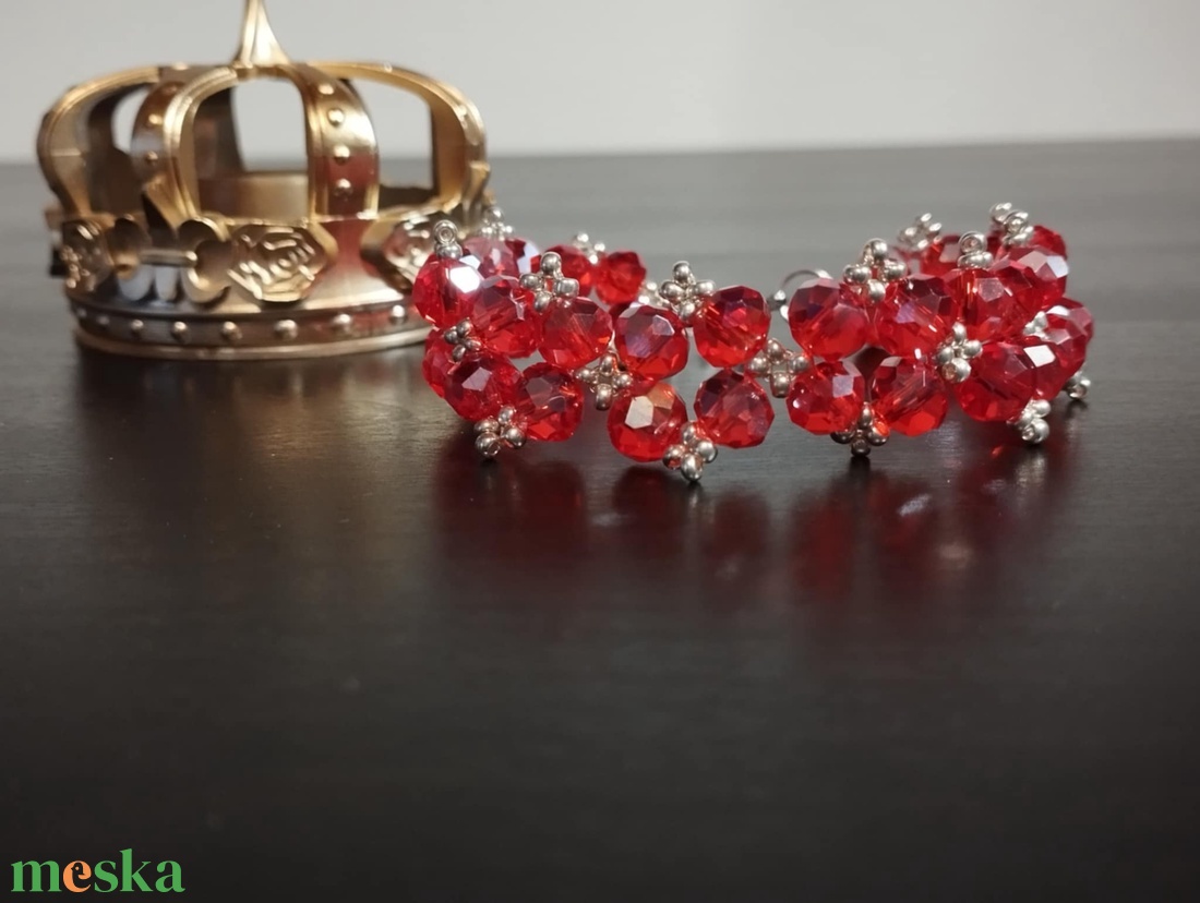 Red - ékszer - karkötő - gyöngyös karkötő - Meska.hu