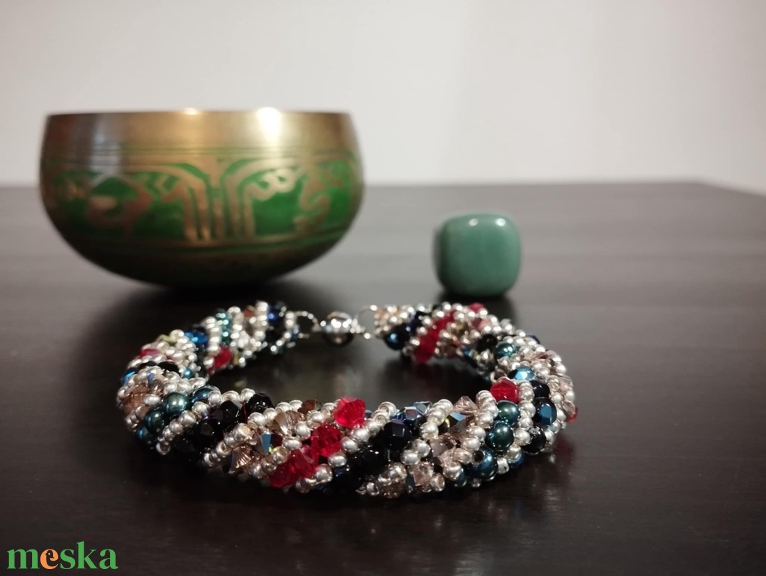 Spirál - ékszer - karkötő - gyöngyös karkötő - Meska.hu