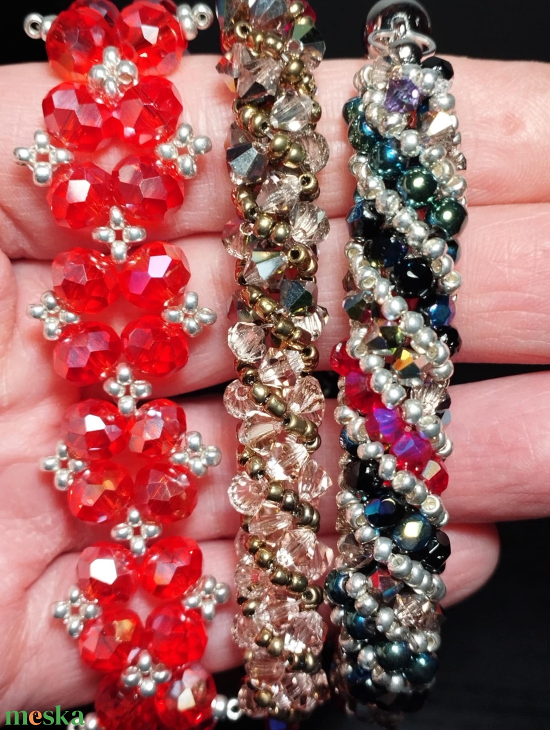 Spirál - ékszer - karkötő - gyöngyös karkötő - Meska.hu