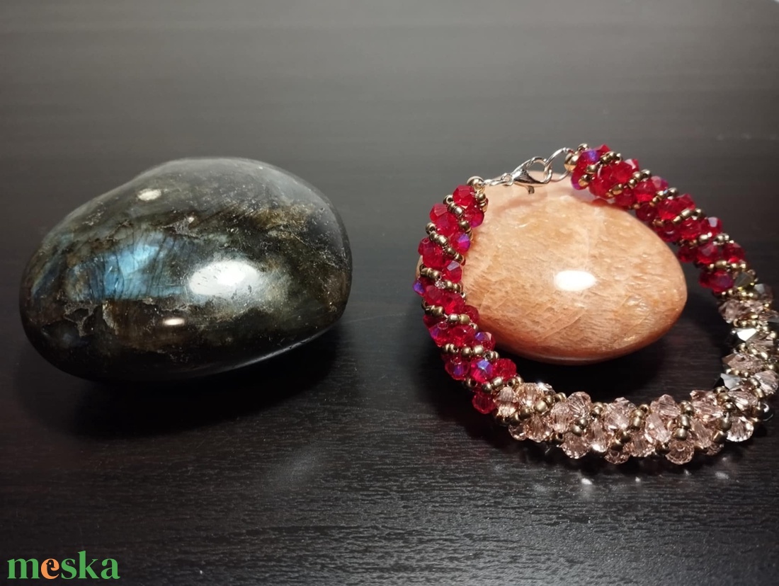 Spirál 2 - ékszer - karkötő - gyöngyös karkötő - Meska.hu