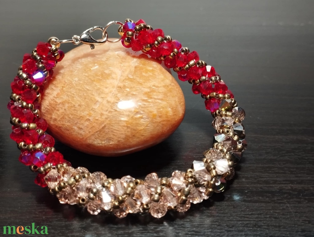 Spirál 2 - ékszer - karkötő - gyöngyös karkötő - Meska.hu