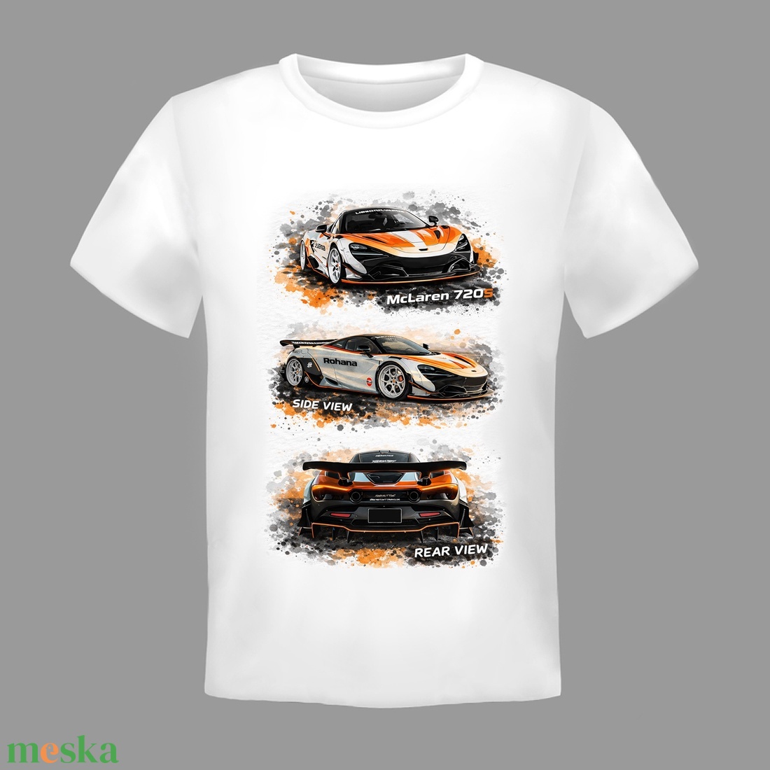 Egyedi nyomtatott tuningolt McLaren grafikus stílusban ábrázolva. - ruha & divat - férfi ruha - póló - Meska.hu