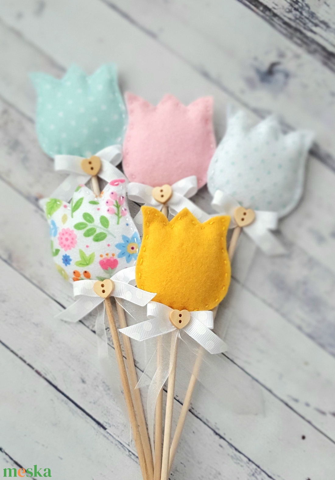 Tulipán csokor - otthon & életmód - virágdekoráció - virágok - virágcsokor - Meska.hu