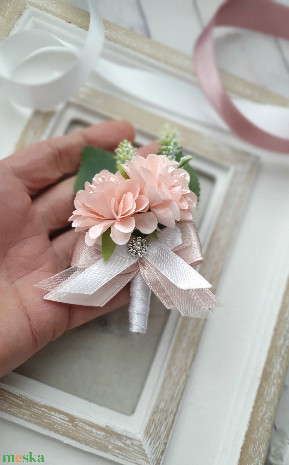 Kitűző vőlegényeknek PINKY - esküvő - kiegészítők - kitűző - Meska.hu