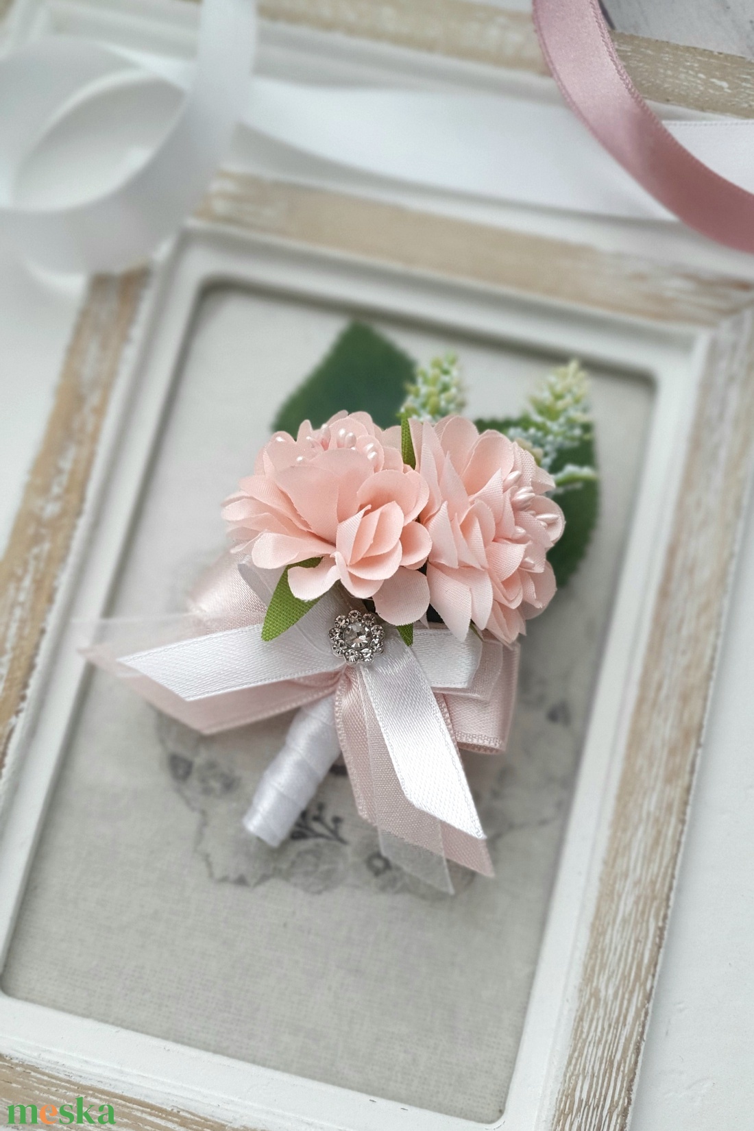 Kitűző vőlegényeknek PINKY - esküvő - kiegészítők - kitűző - Meska.hu