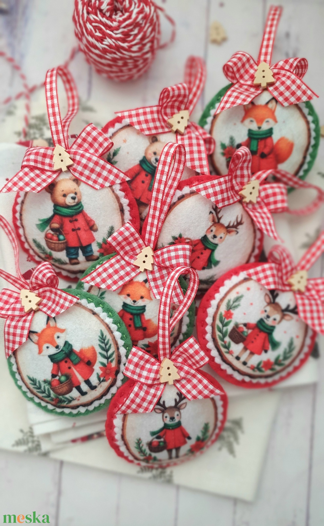 Bababarát karácsonyi filc díszek, erdei állatos - karácsony - karácsonyi lakásdekoráció - karácsonyfadíszek - Meska.hu Bababarát karácsonyi filc díszek, erdei állatos - karácsony - karácsonyi lakásdekoráció - karácsonyfadíszek - Meska.hu