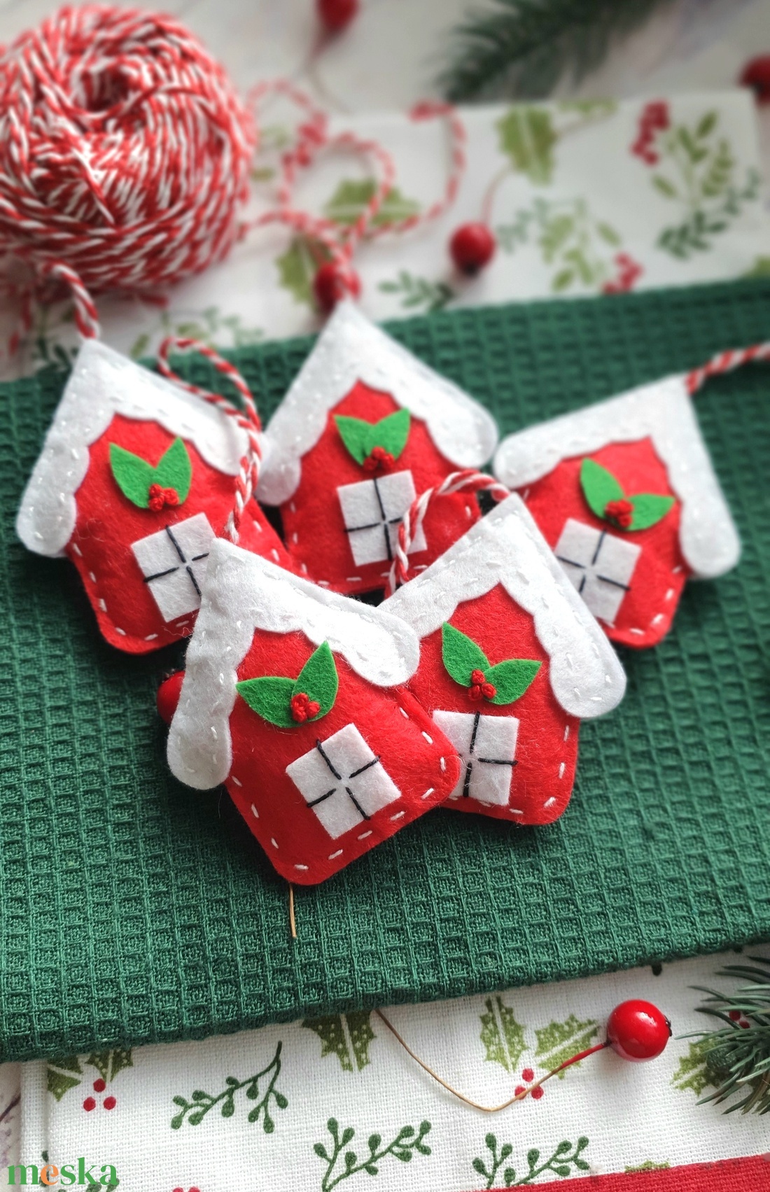 Bababarát karácsonyi filc házikók - karácsony - karácsonyi lakásdekoráció - karácsonyfadíszek - Meska.hu Bababarát karácsonyi filc házikók - karácsony - karácsonyi lakásdekoráció - karácsonyfadíszek - Meska.hu